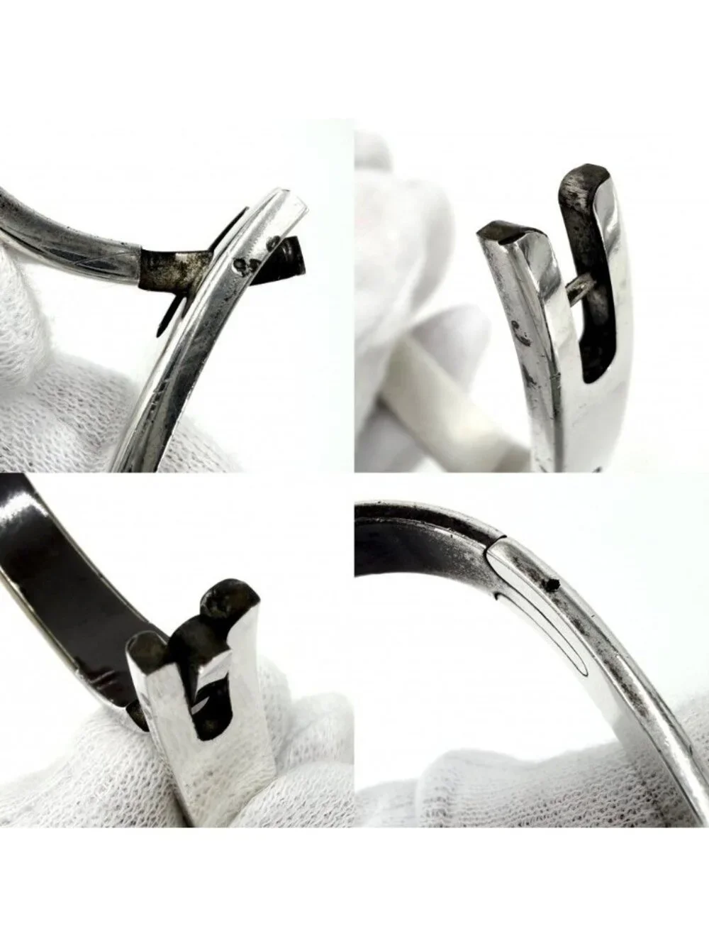Hermes Bangle Bracelet Silver